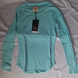 Chaser Light Blue Long Sleeve Top